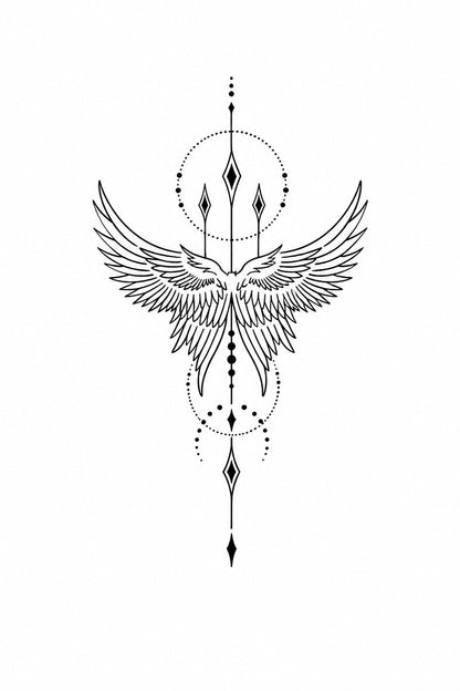 Celestial Wings & Compass