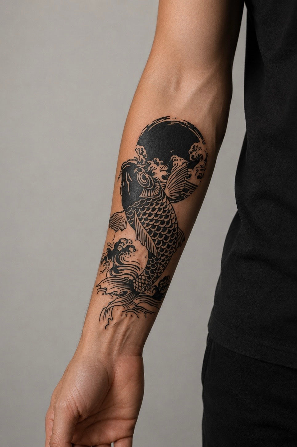 Japanese Dragon & Waves