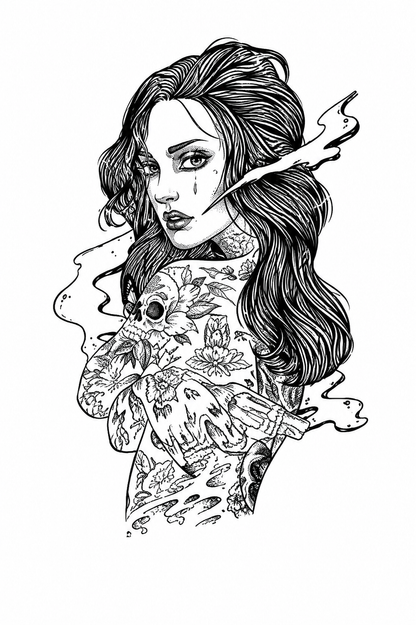 Mystic Woman & Flowers