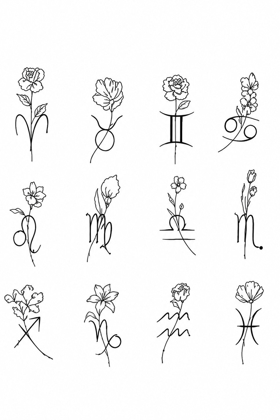 Minimal Roses & Stems