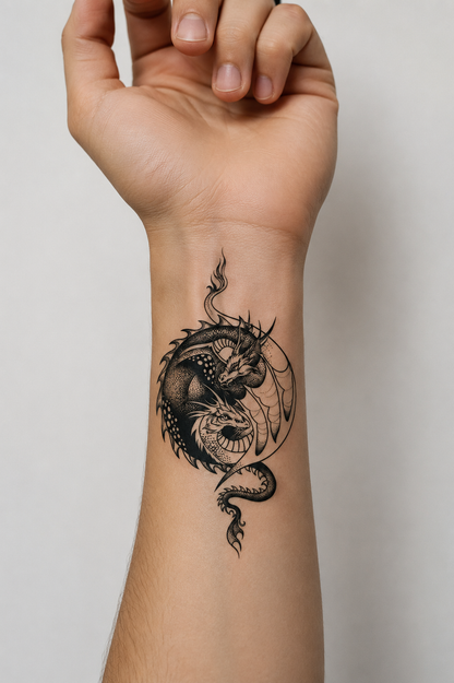 Dragon & Circular Ornament