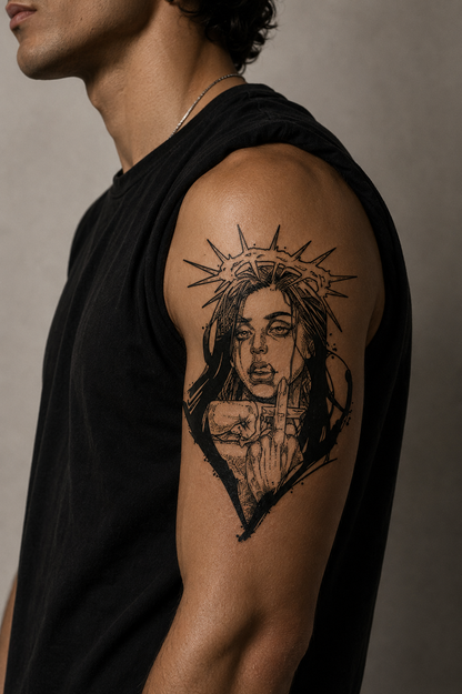 Sacred Woman & Sun Ornament