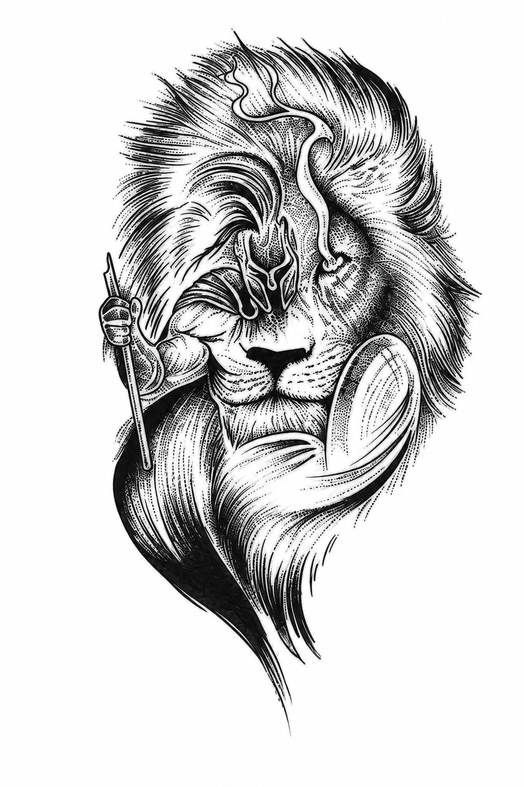 Lion & Ornamental Mane
