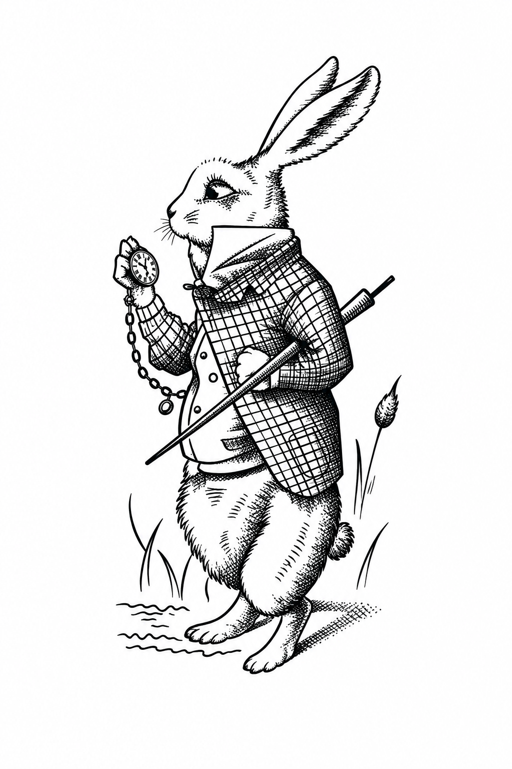 Rabbit & Wildflowers
