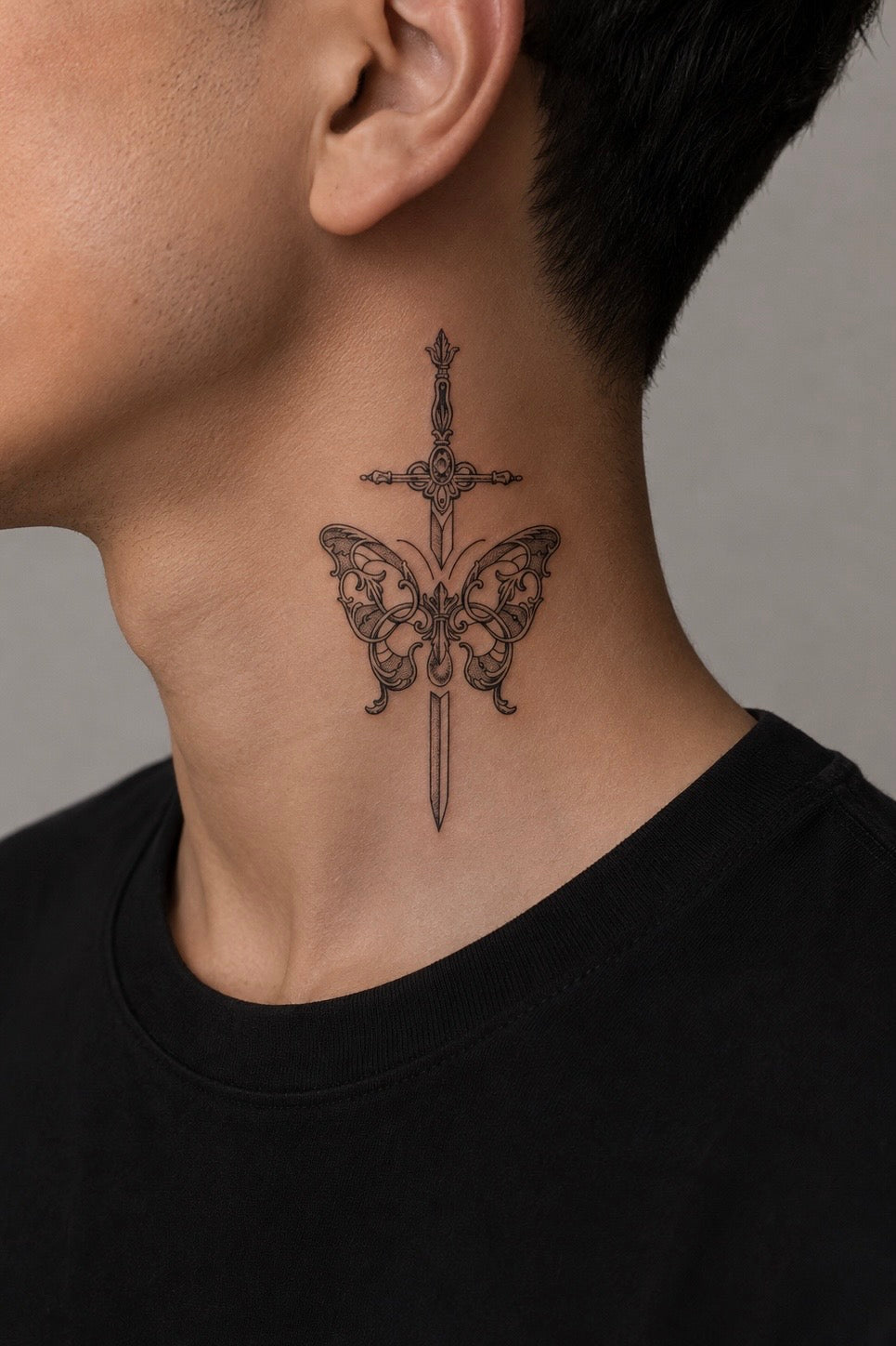 Butterfly & Sacred Cross