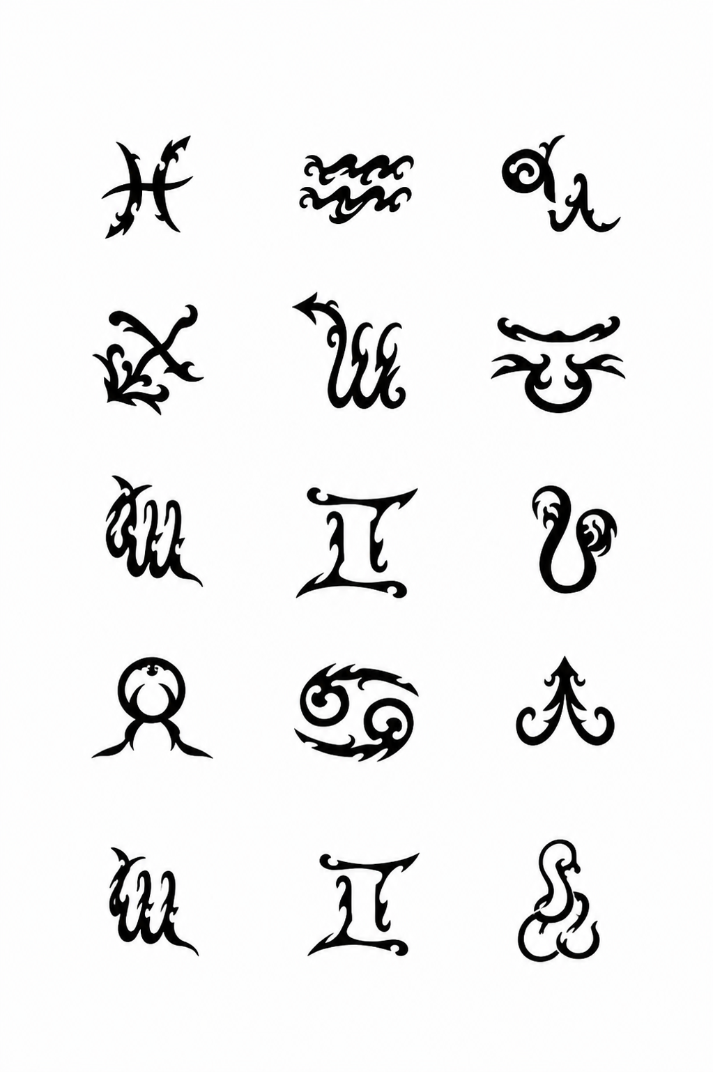 Japanese Symbols & Script