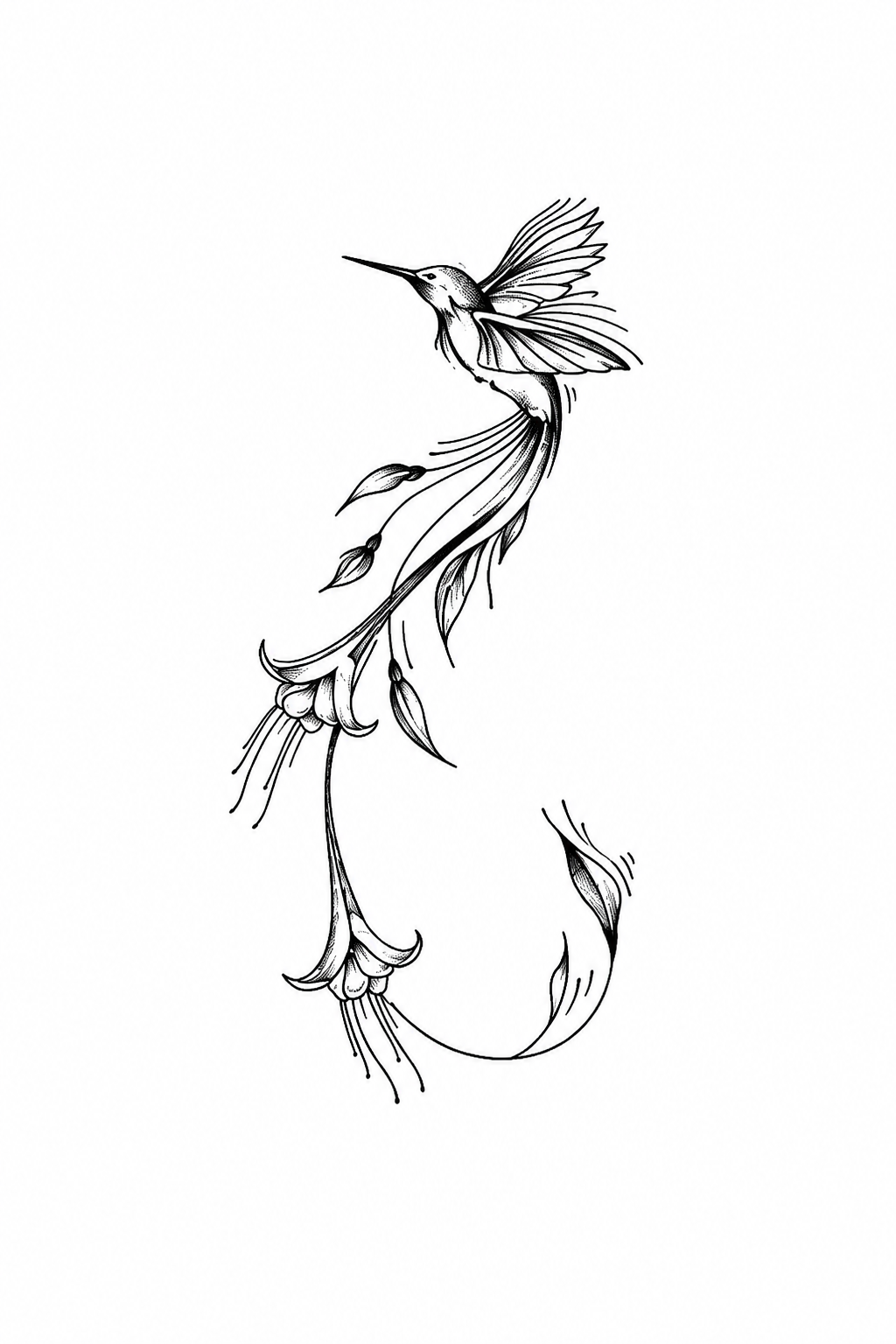 Hummingbird & Wildflower