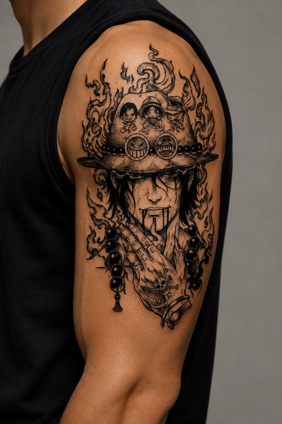 Samurai Warrior & Ornamental Mask