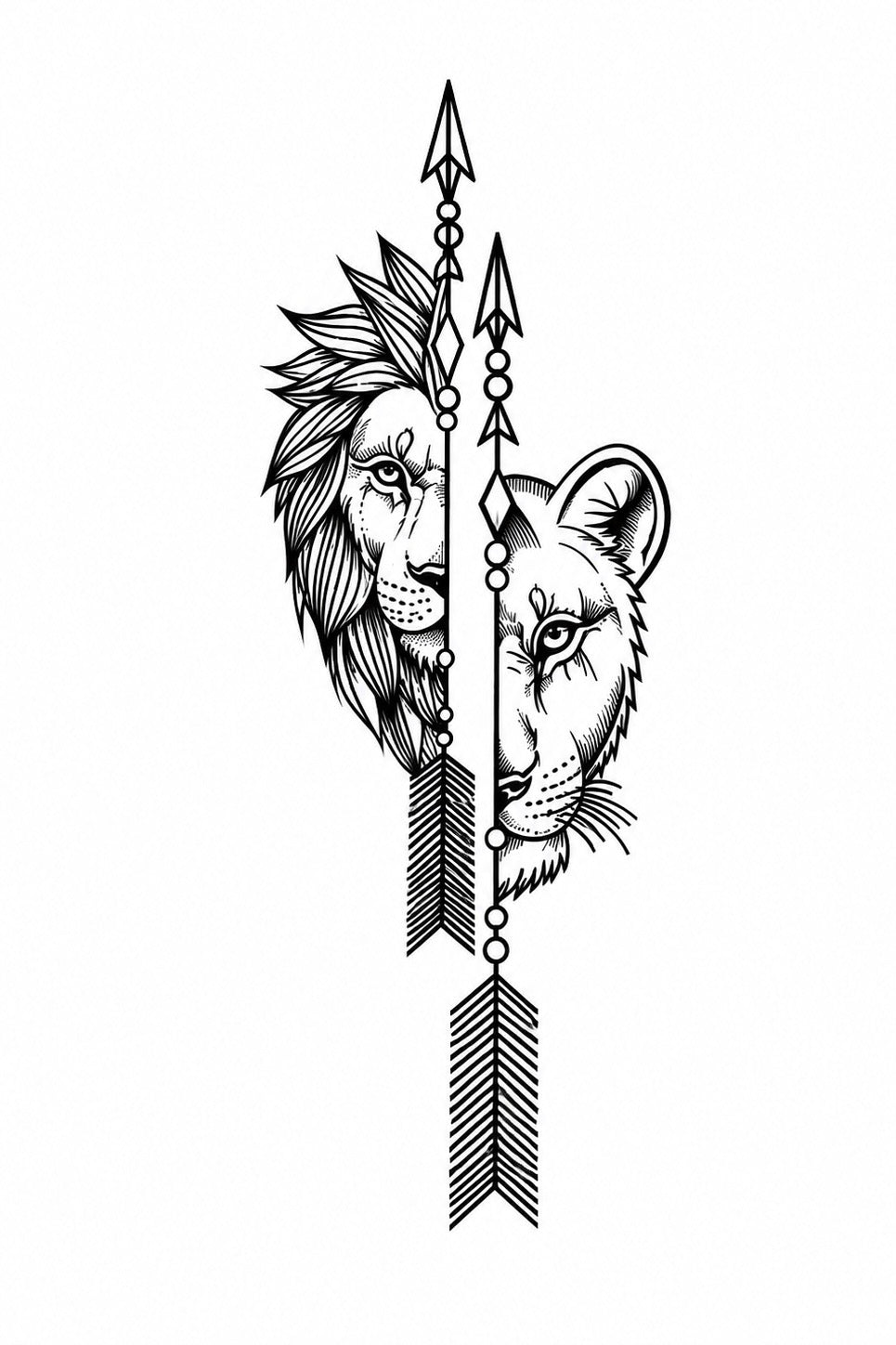 Lion & Sacred Cross