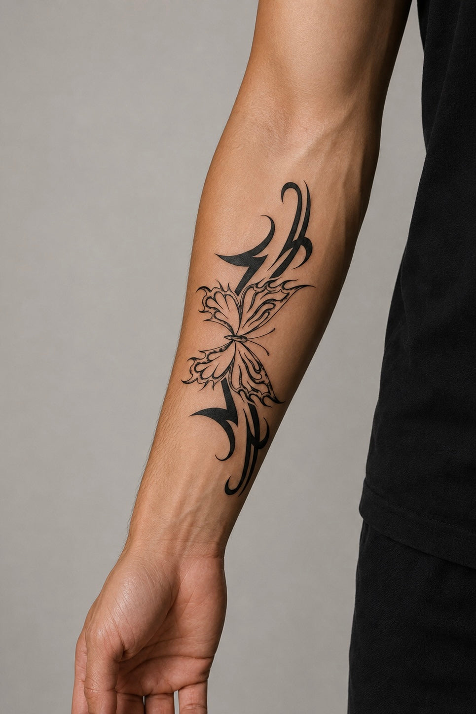 Tribal Dragon & Flames