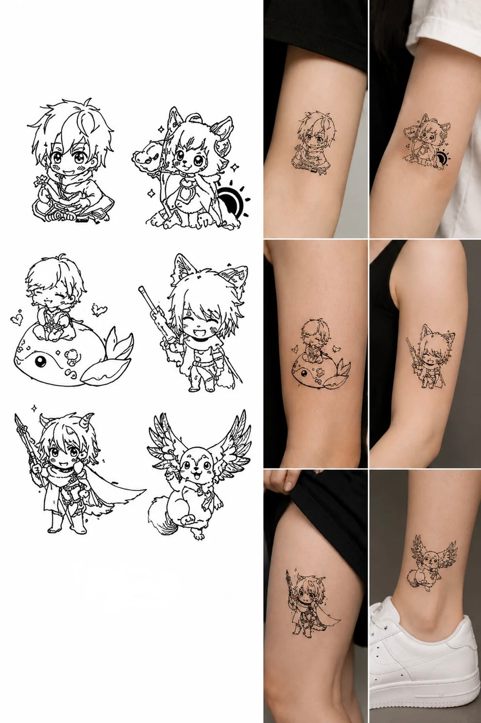 Anime & Floral Characters