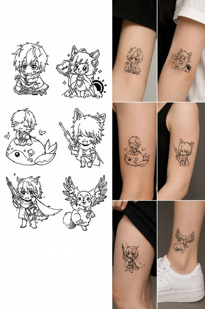 Anime & Floral Characters